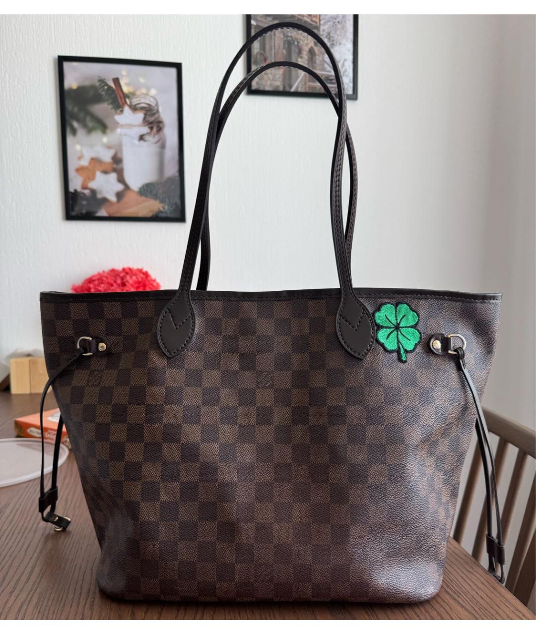 LOUIS VUITTON Коричневая сумка тоут, фото 9