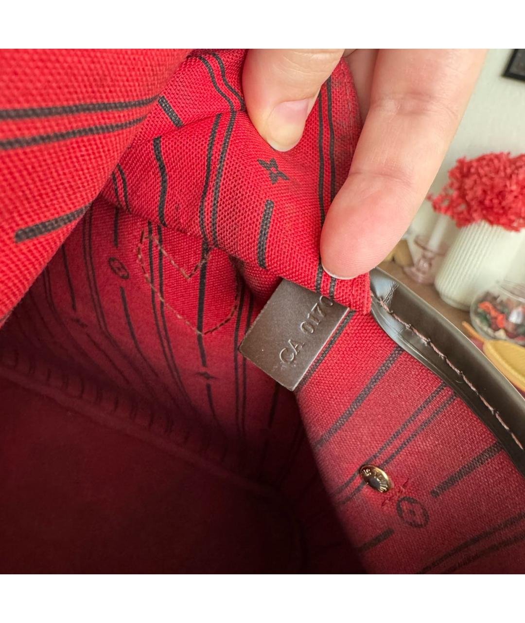 LOUIS VUITTON Коричневая сумка тоут, фото 6