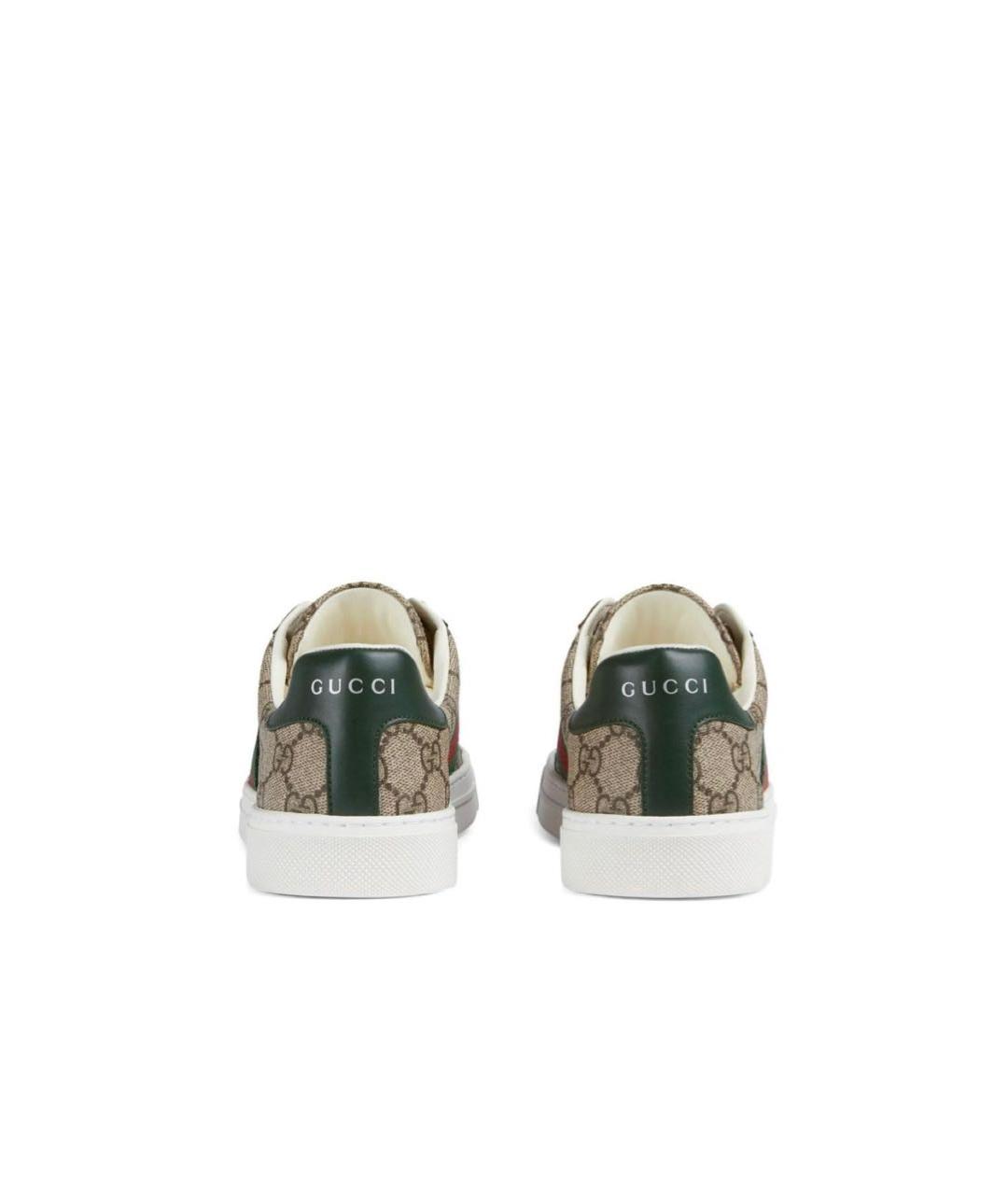 GUCCI Бежевые кеды, фото 3