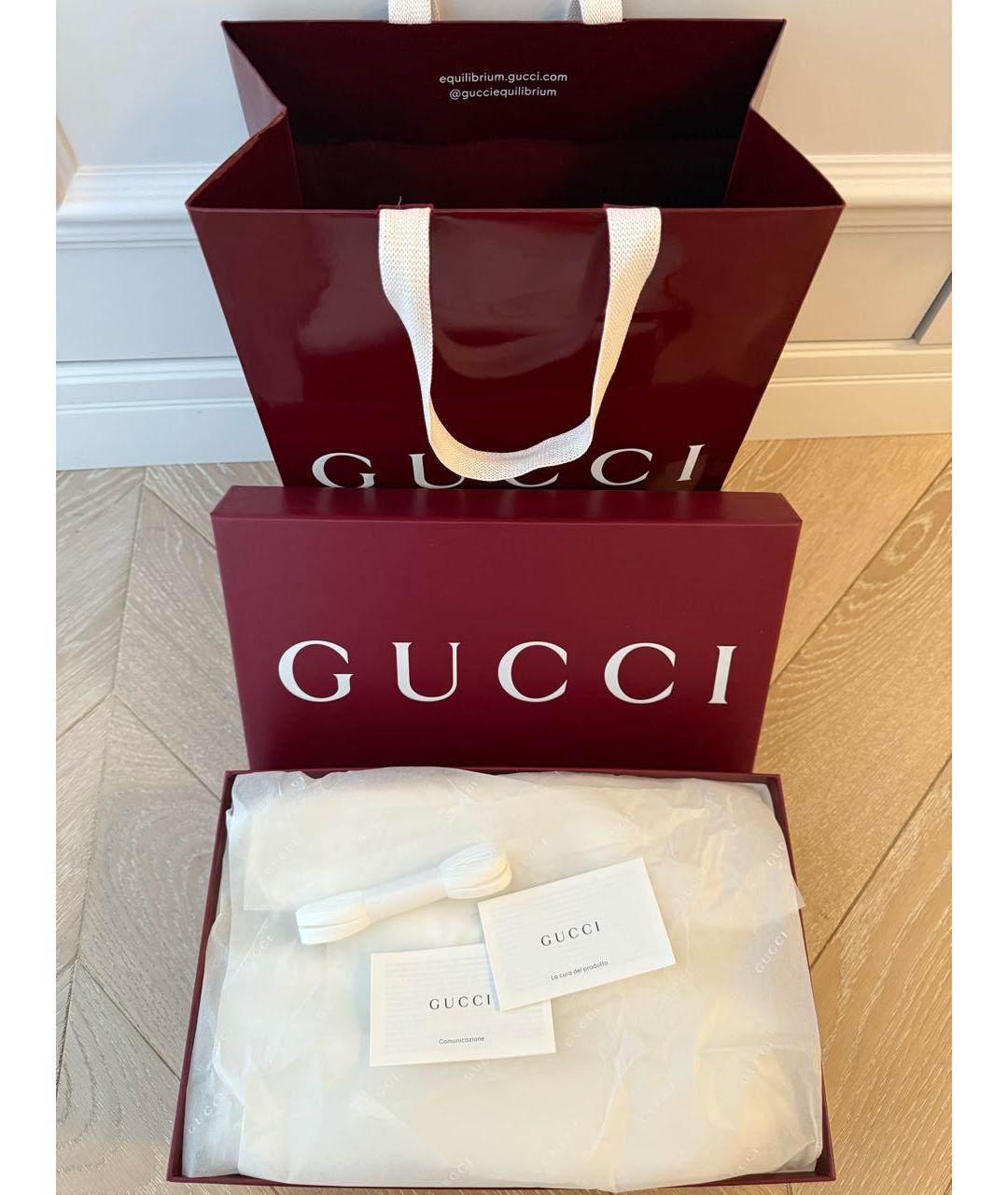 GUCCI Бежевые кеды, фото 4