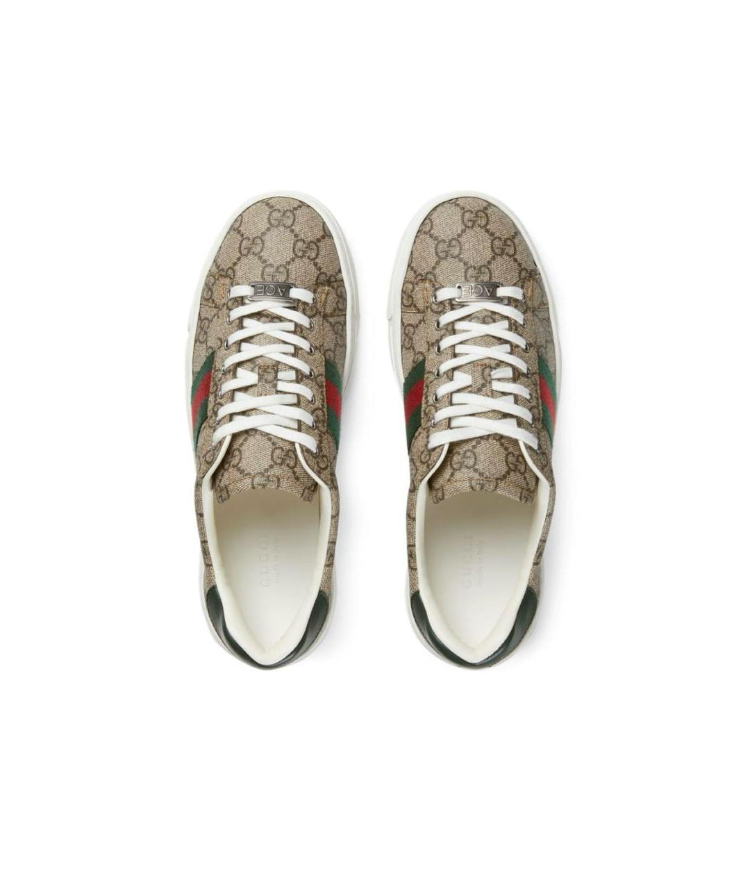 GUCCI Бежевые кеды, фото 2