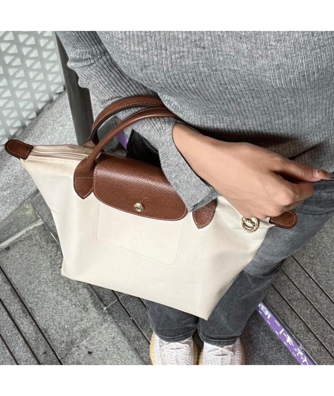 LONGCHAMP Белая сумка тоут, фото 3