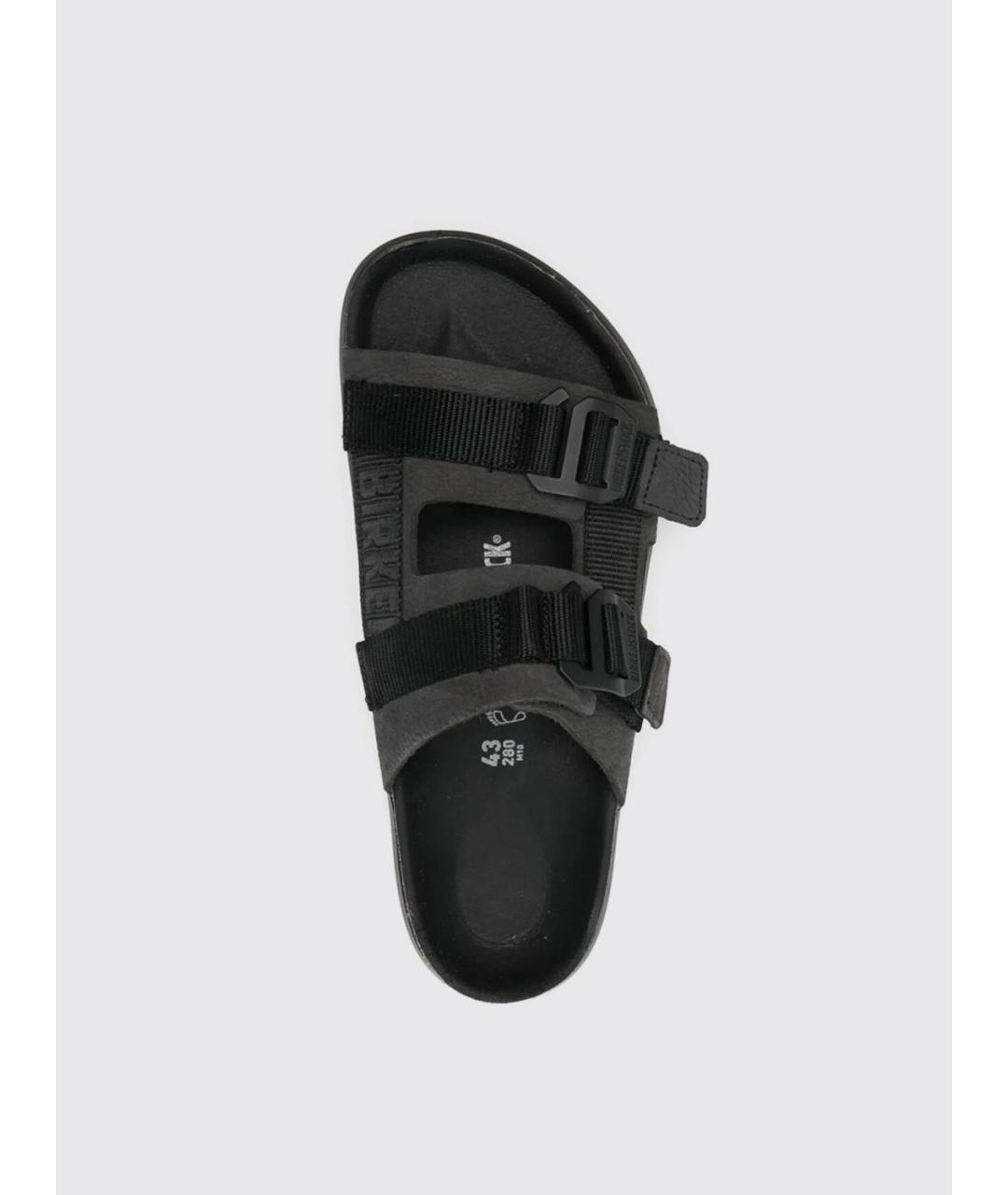 BIRKENSTOCK Черные шлепанцы, фото 4