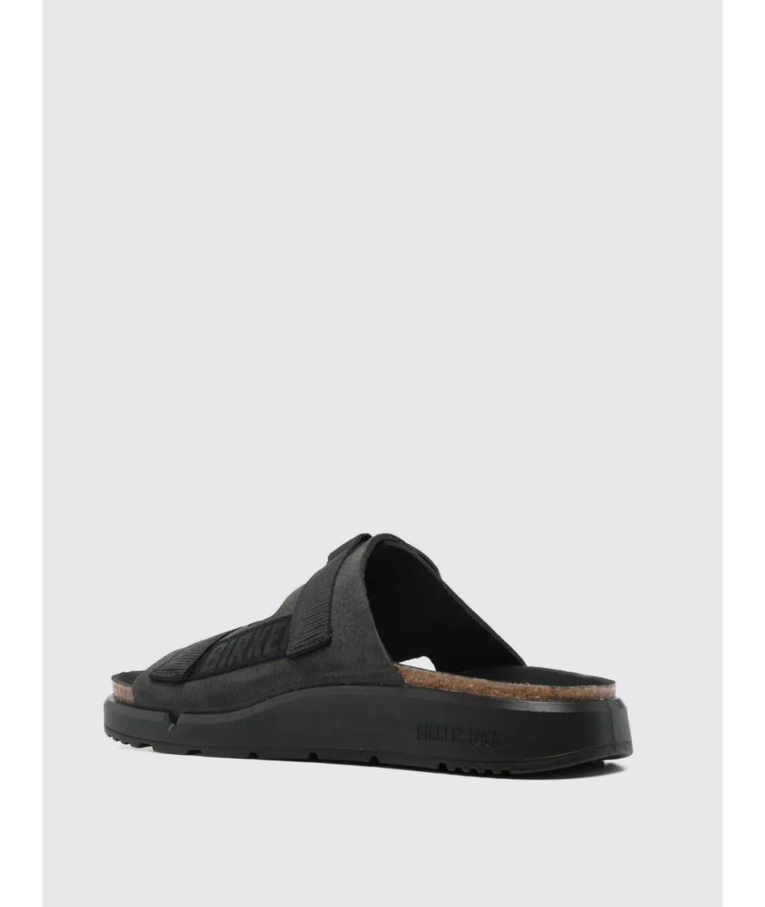 BIRKENSTOCK Черные шлепанцы, фото 3