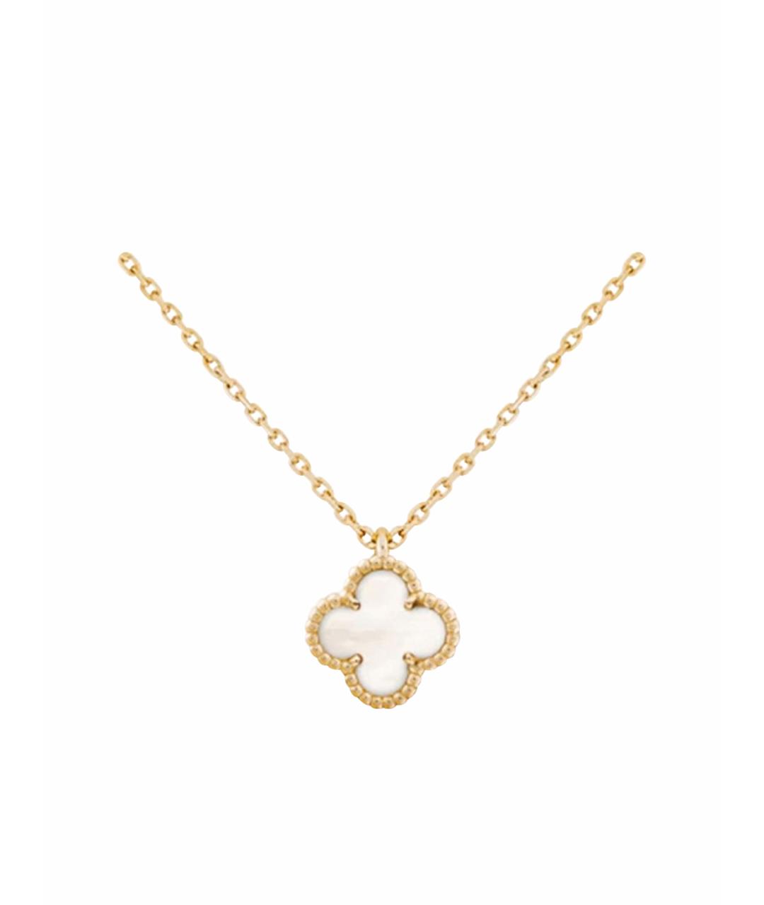 VAN CLEEF & ARPELS Белая подвеска из желтого золота, фото 1