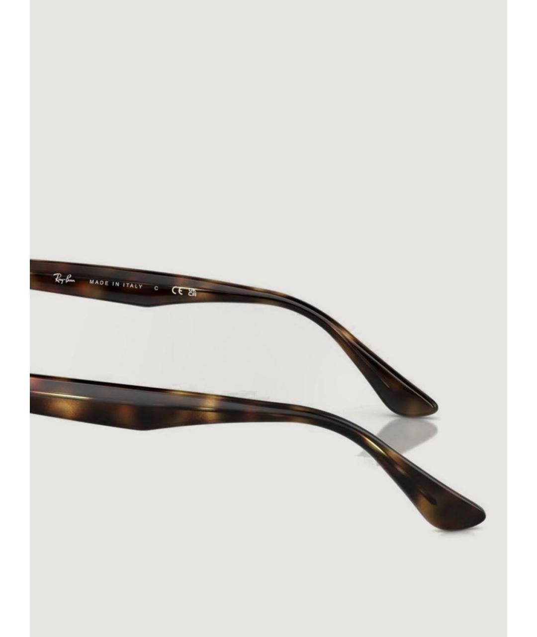 RAY BAN Коричневые солнцезащитные очки, фото 3