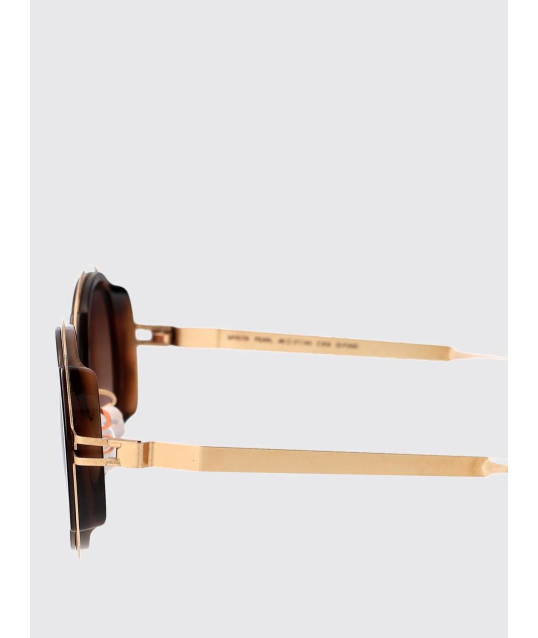 MYKITA Золотые металлические солнцезащитные очки, фото 4