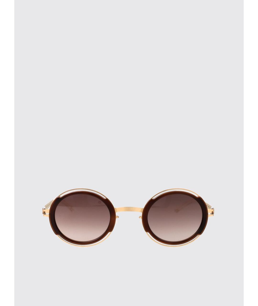 MYKITA Золотые металлические солнцезащитные очки, фото 2