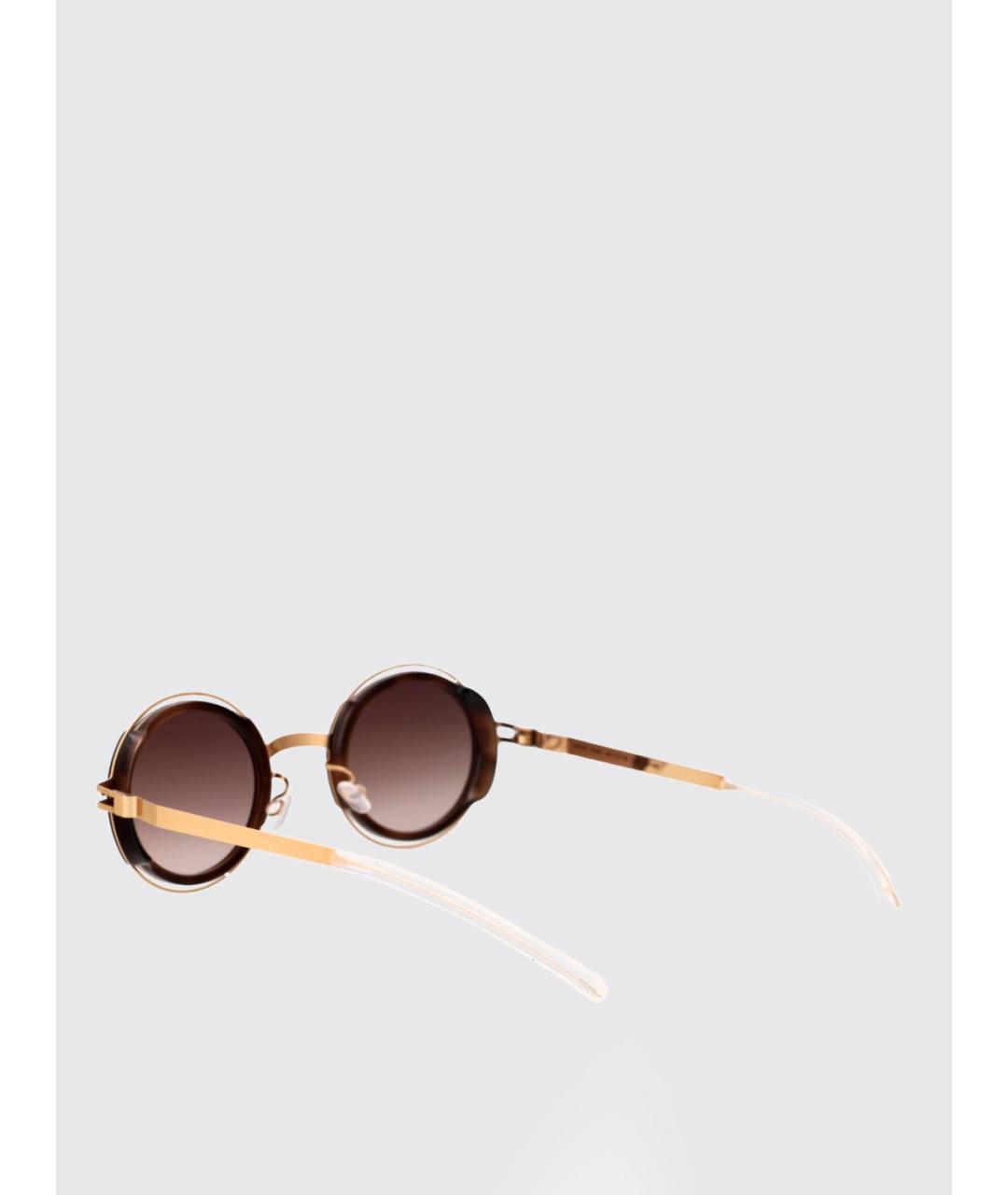 MYKITA Золотые металлические солнцезащитные очки, фото 3