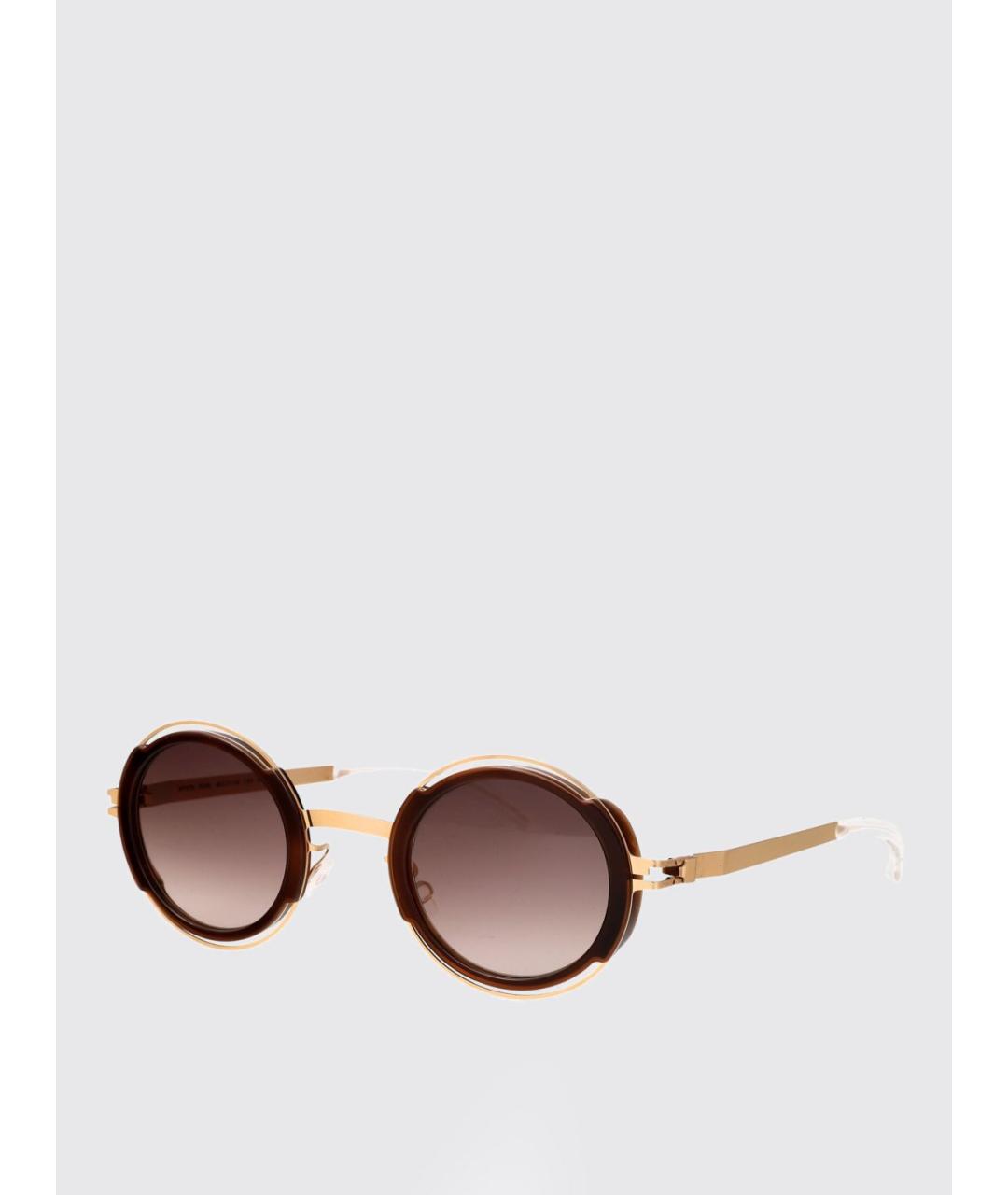 MYKITA Золотые металлические солнцезащитные очки, фото 5