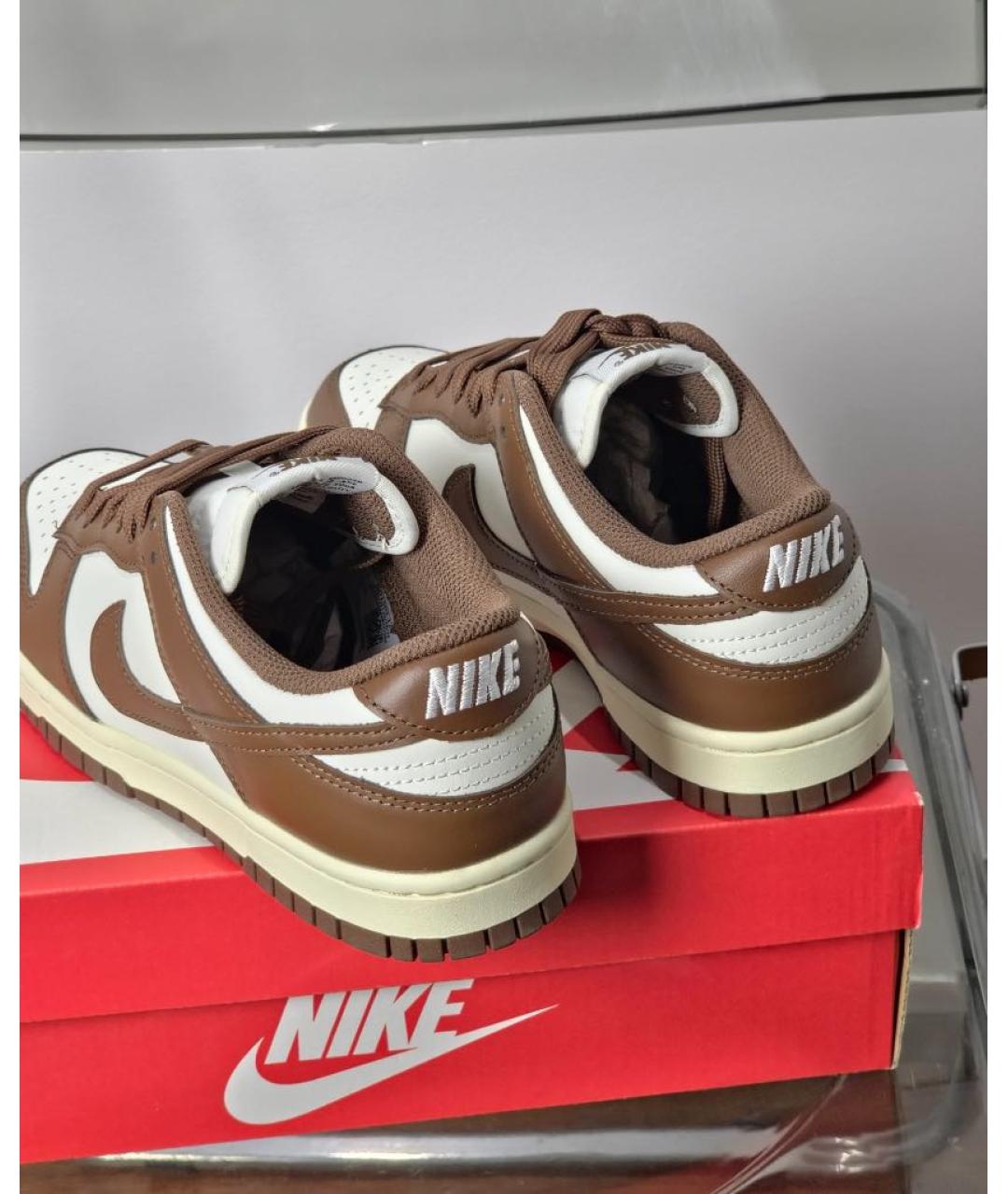 NIKE Коричневые кожаные кеды, фото 8