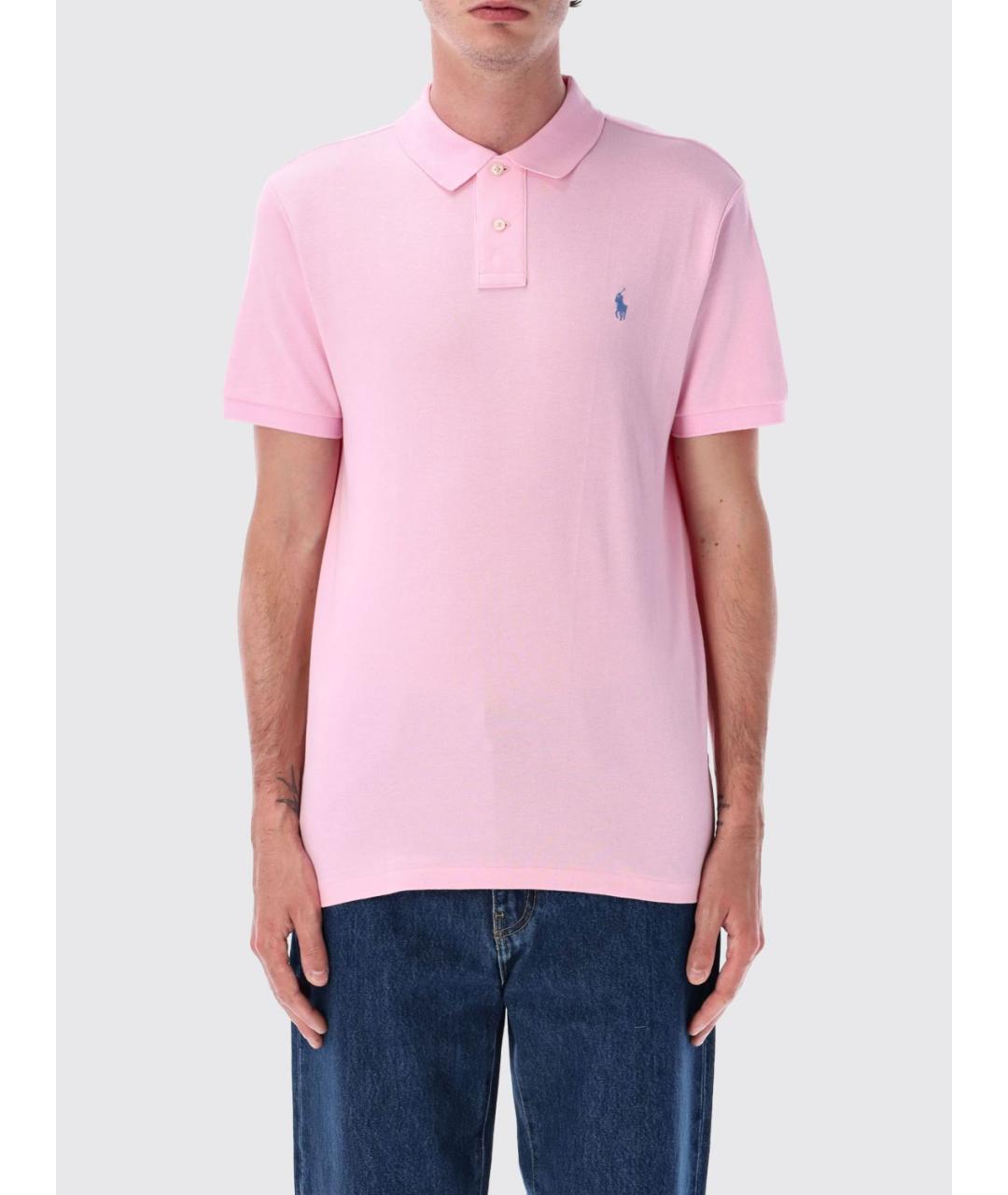 POLO RALPH LAUREN Розовое поло с коротким рукавом, фото 2