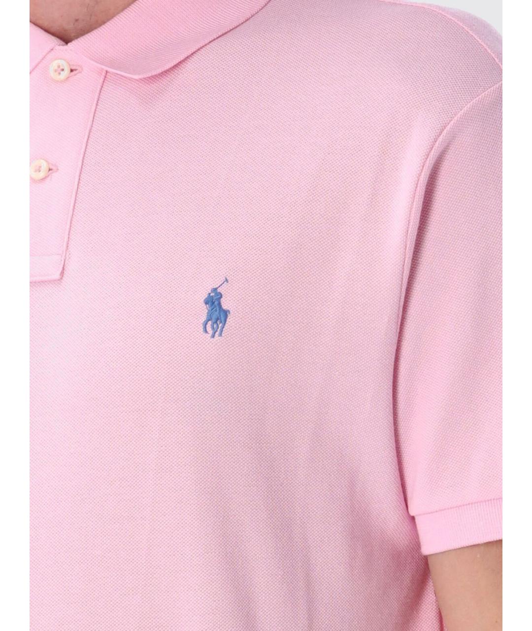POLO RALPH LAUREN Розовое поло с коротким рукавом, фото 4