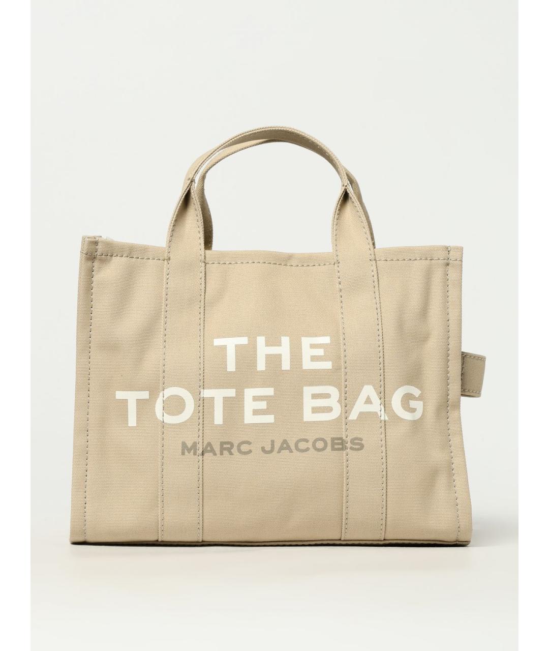 MARC JACOBS Бежевая тканевая сумка тоут, фото 4