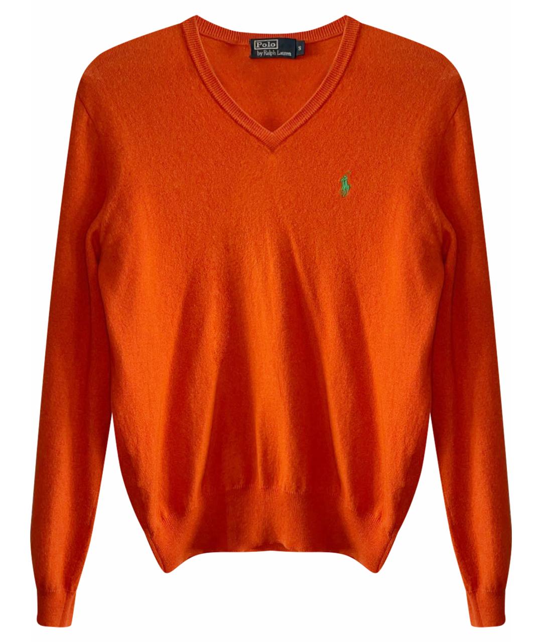 POLO RALPH LAUREN Оранжевый шерстяной джемпер / свитер, фото 1
