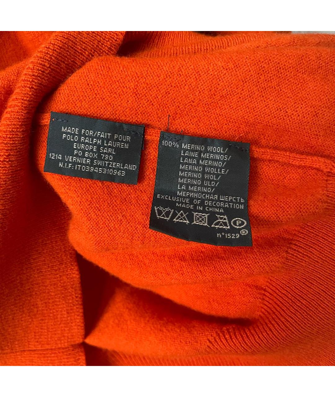 POLO RALPH LAUREN Оранжевый шерстяной джемпер / свитер, фото 4