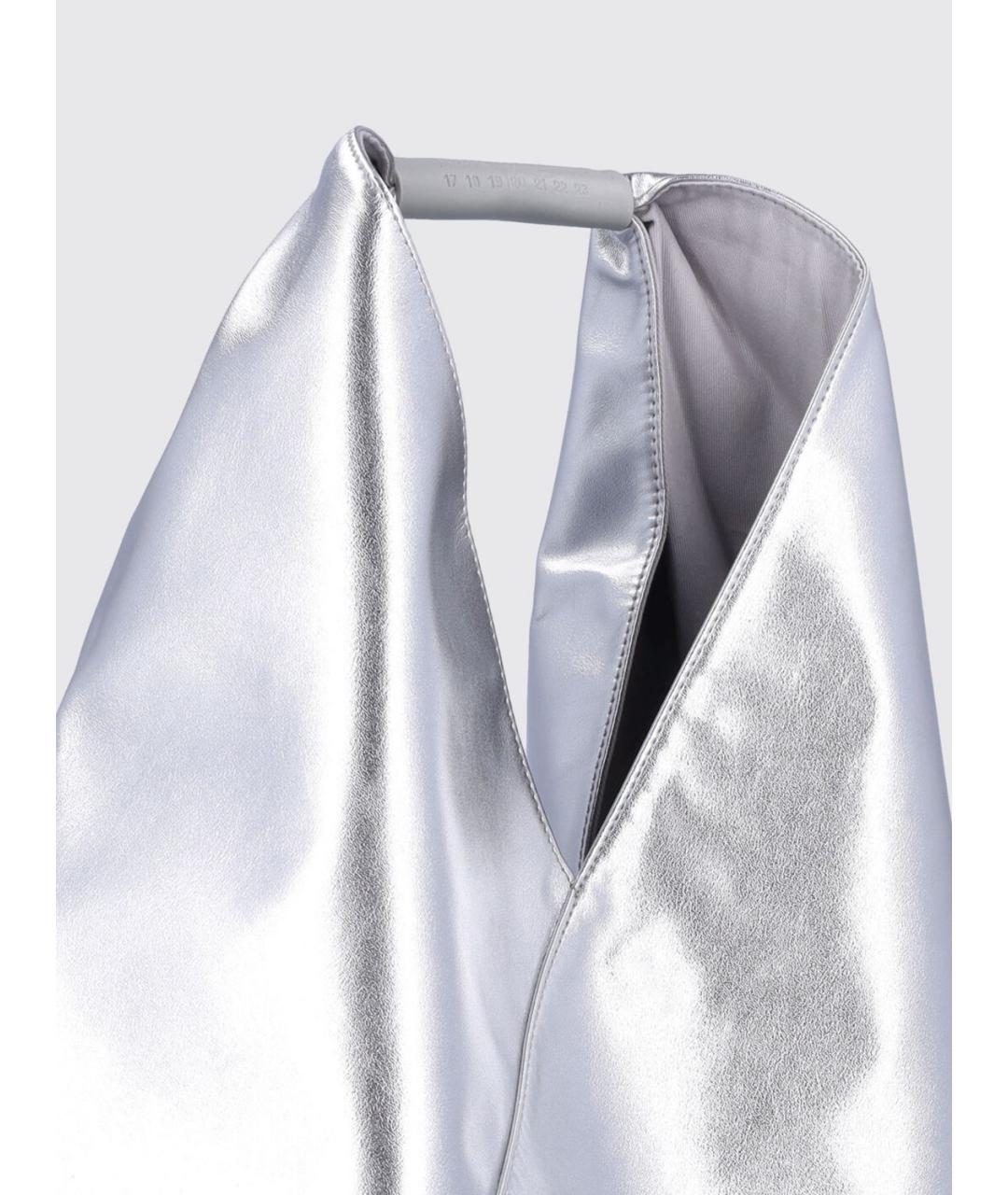 MM6 MAISON MARGIELA Серебряная сумка через плечо из искусственной кожи, фото 3