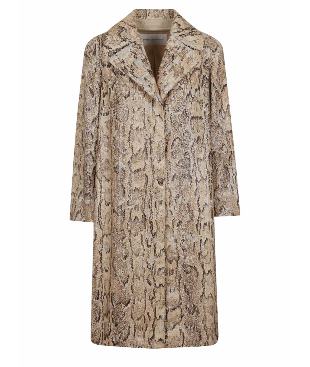 DRIES VAN NOTEN Бежевое пальто, фото 1