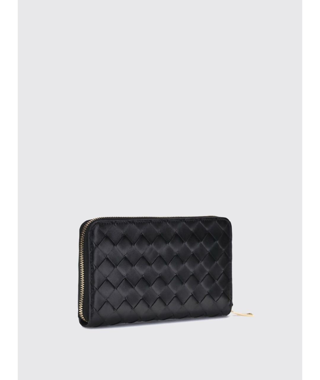 BOTTEGA VENETA Черный кожаный кошелек, фото 2