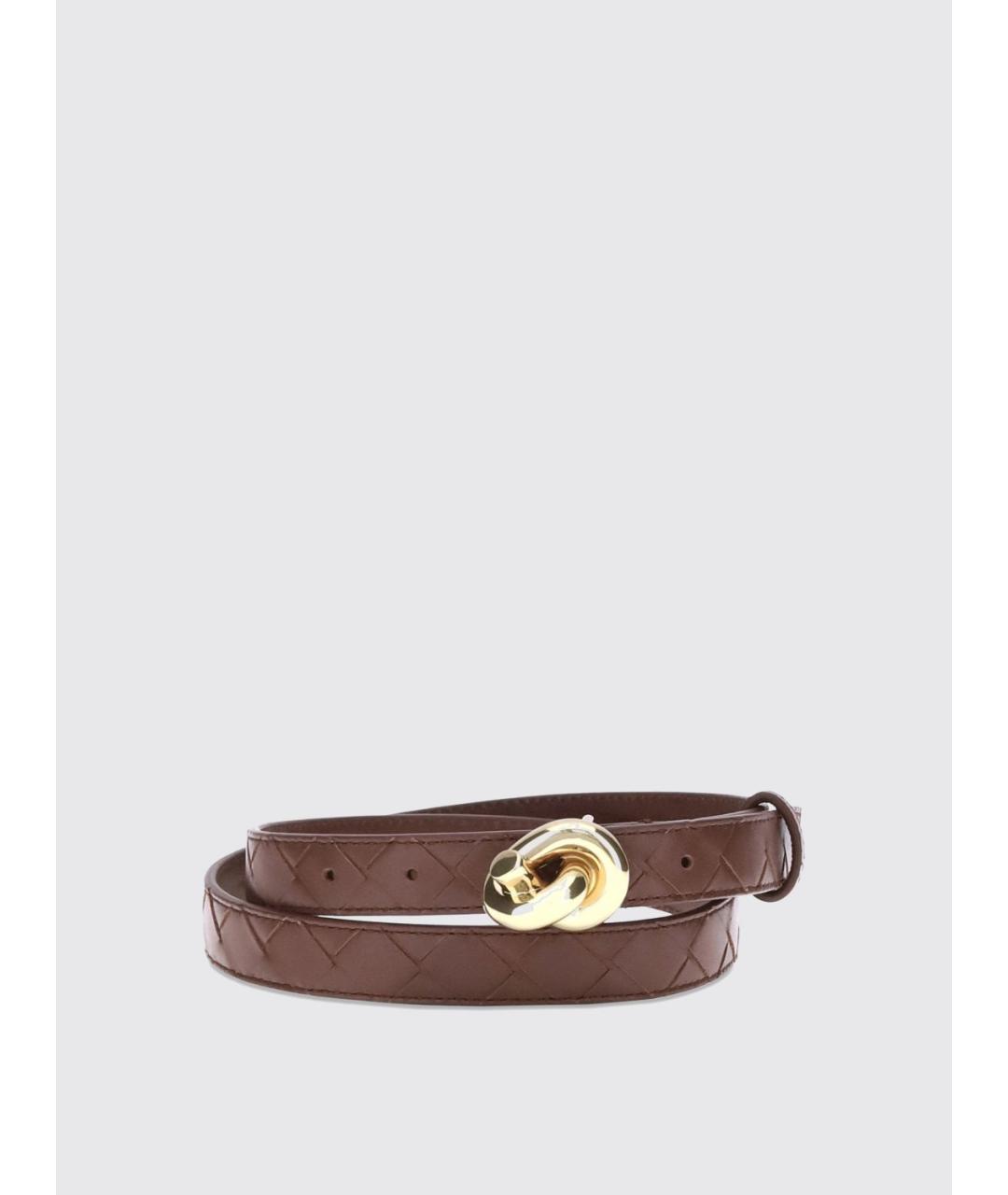 BOTTEGA VENETA Коричневый ремень, фото 2