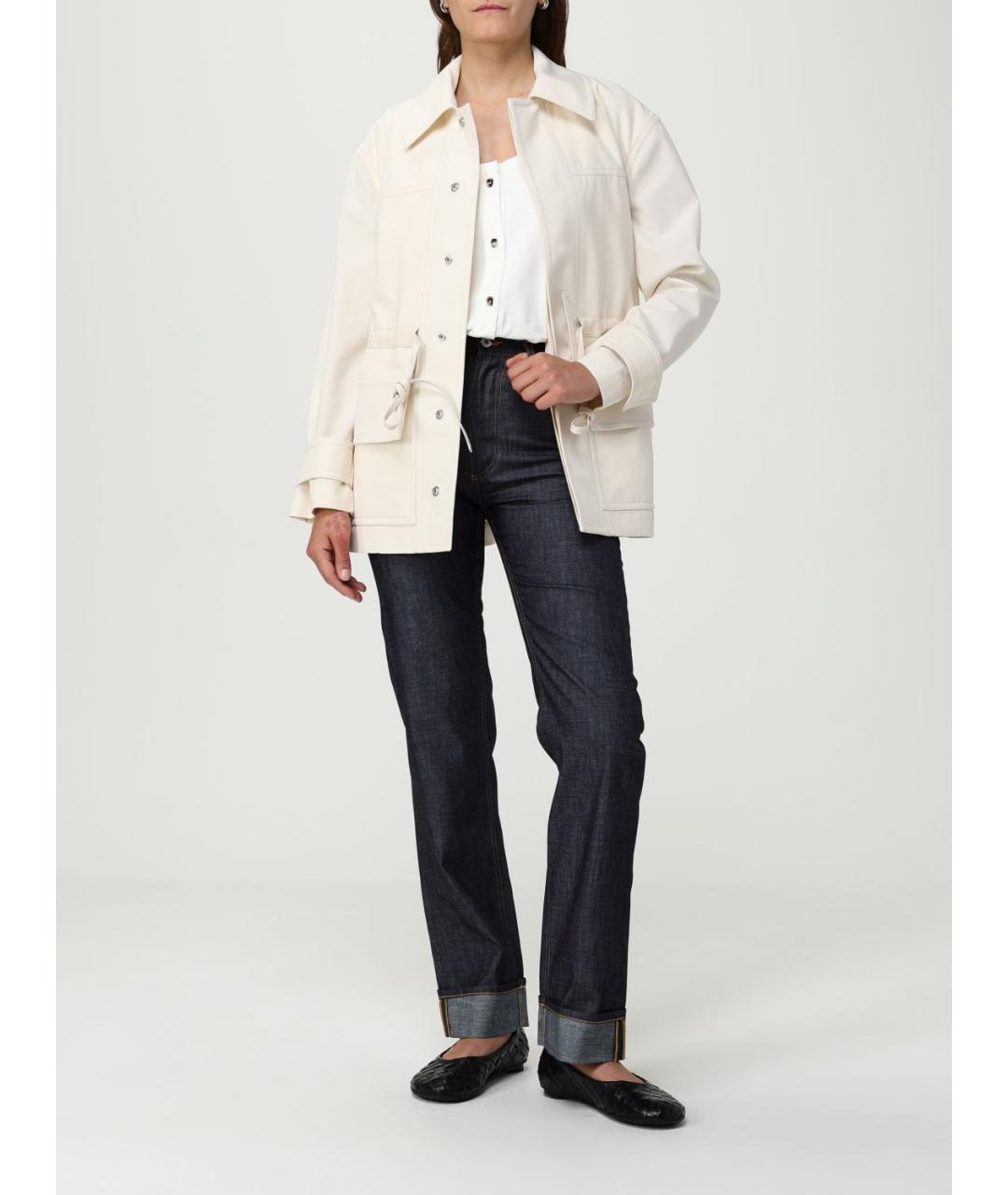 BOTTEGA VENETA Синие прямые брюки, фото 3