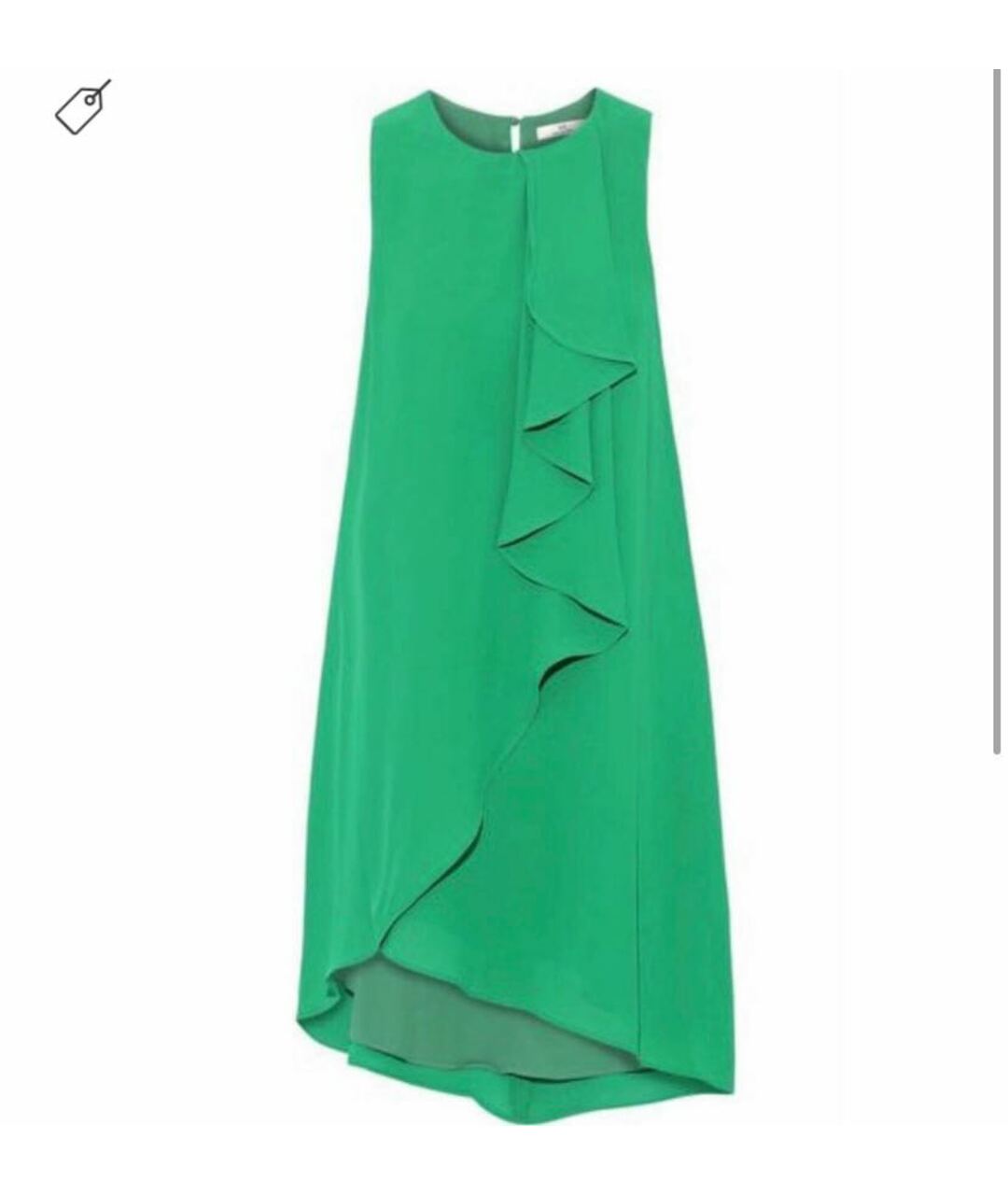 HALSTON HERITAGE Зеленые атласное платье, фото 8
