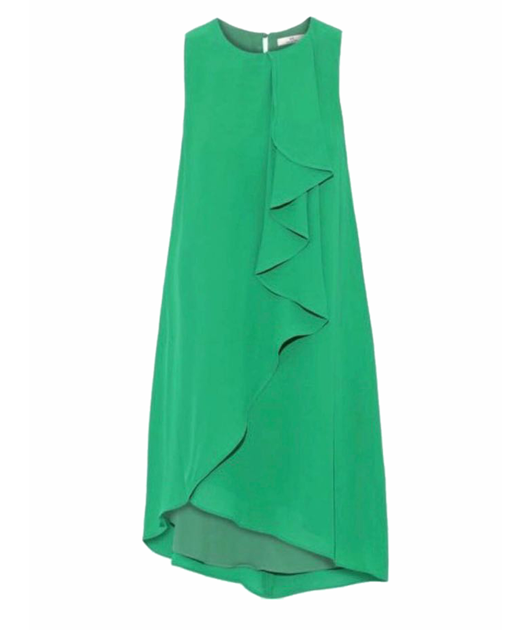 HALSTON HERITAGE Зеленые атласное платье, фото 1