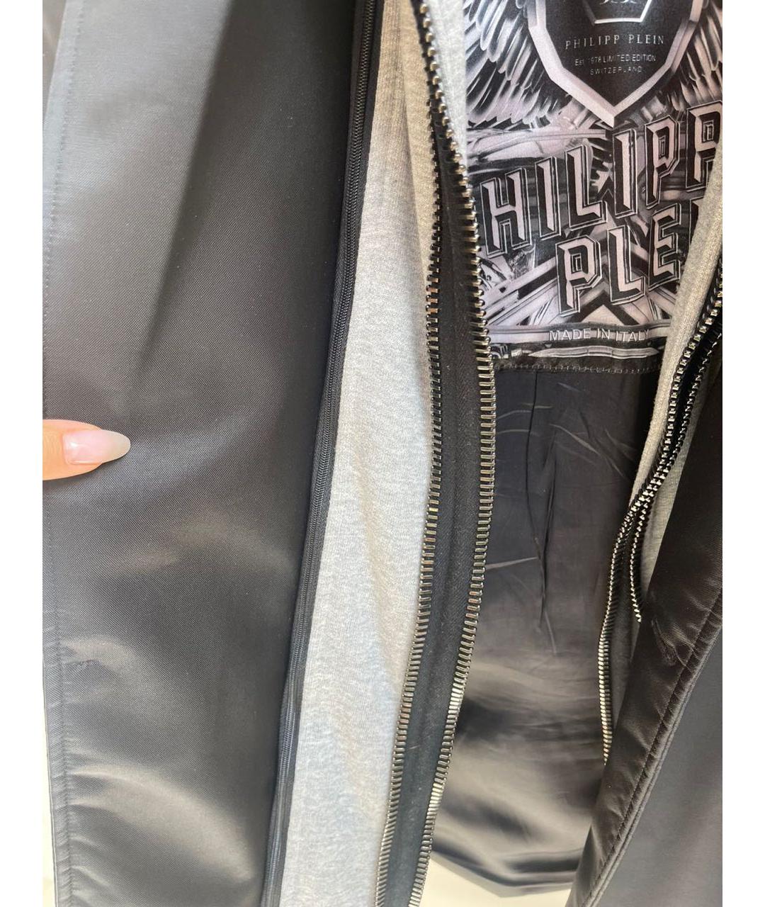PHILIPP PLEIN Черный полиамидовый пиджак, фото 4