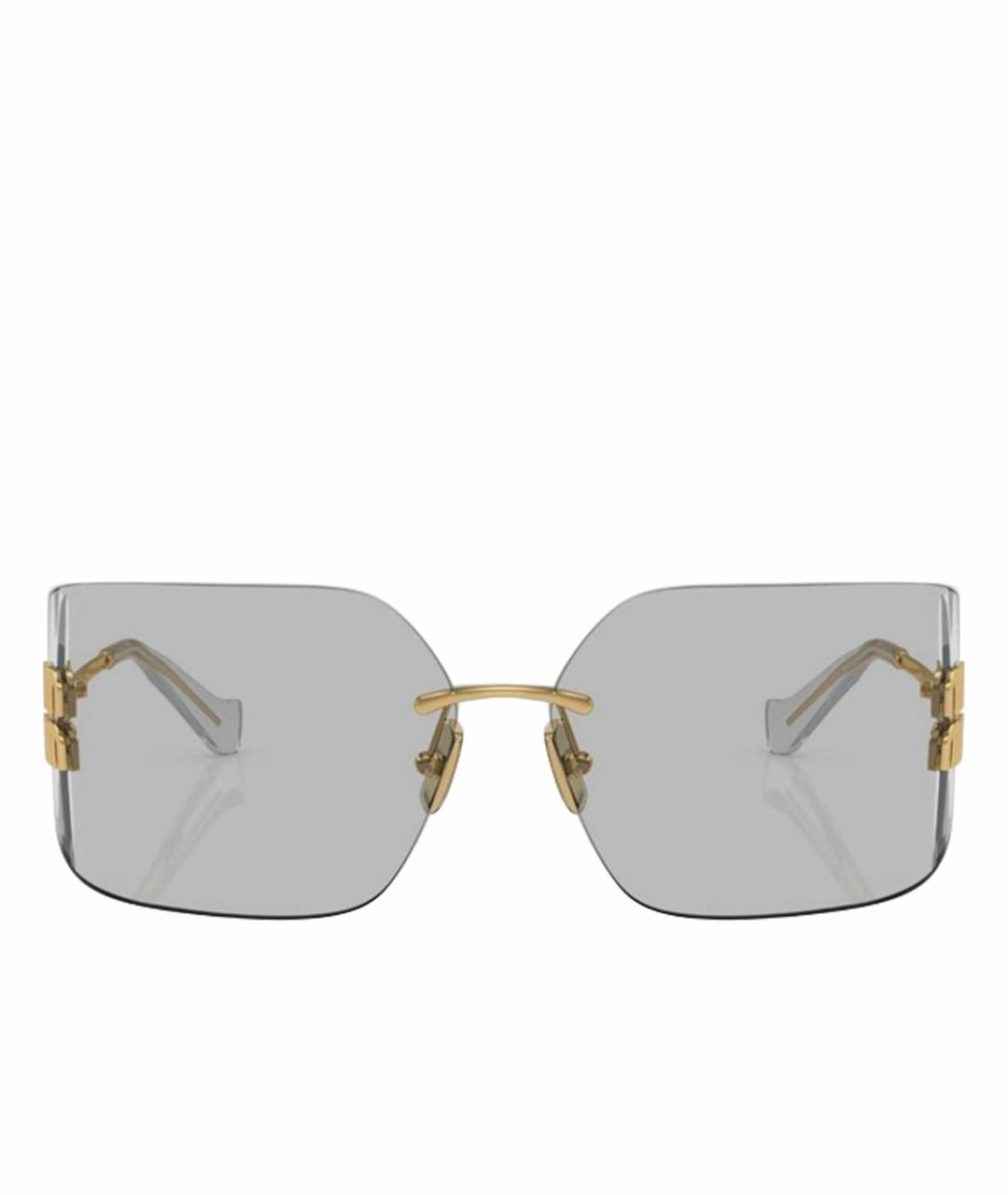 MIU MIU Серые металлические солнцезащитные очки, фото 1