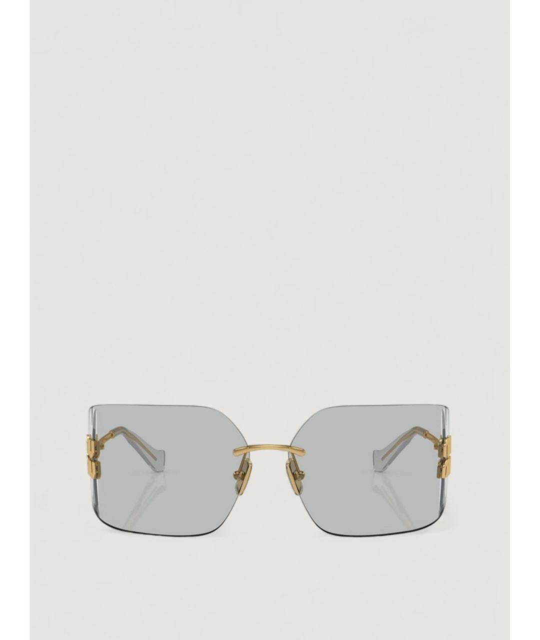 MIU MIU Серые металлические солнцезащитные очки, фото 2