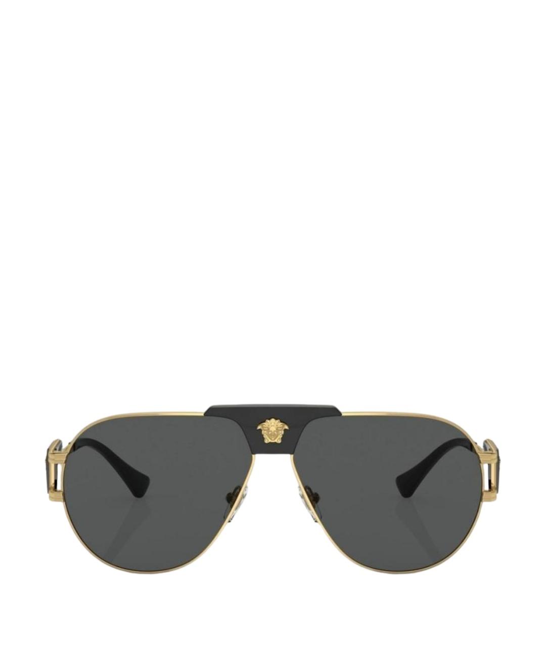 VERSACE Золотые солнцезащитные очки, фото 2