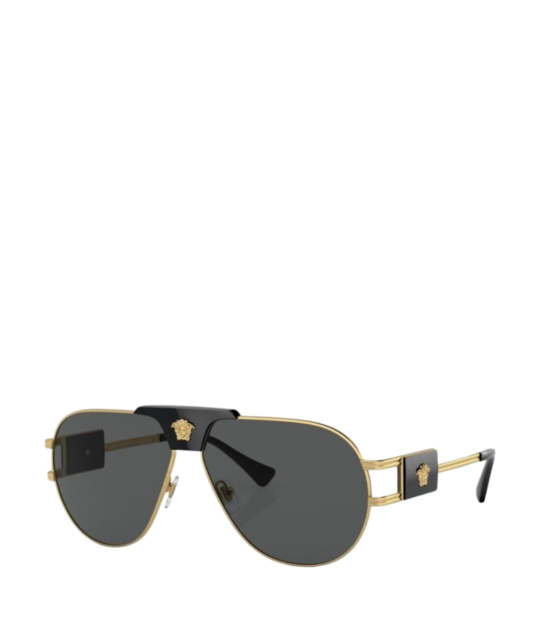 VERSACE Золотые солнцезащитные очки, фото 1