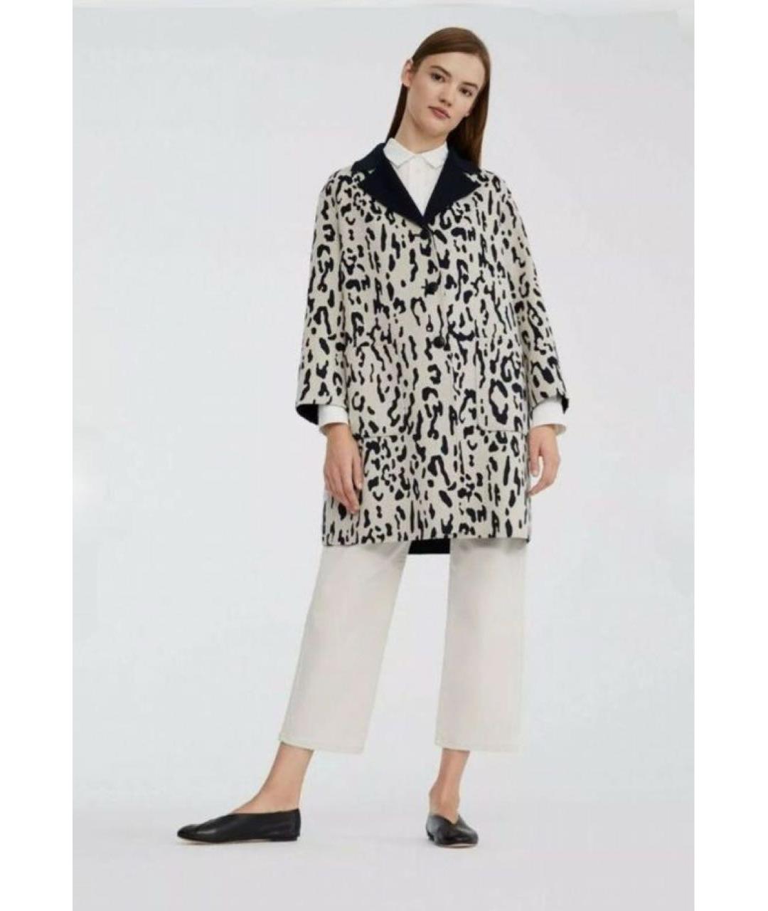 MAX MARA Темно-синее шерстяное пальто, фото 6