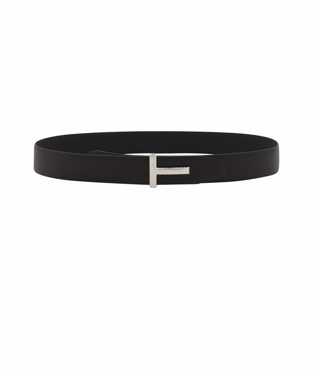 TOM FORD Коричневый кожаный ремень, фото 1