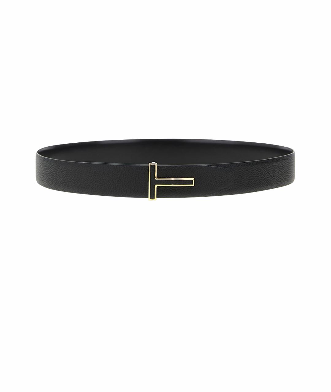 TOM FORD Черный кожаный ремень, фото 1