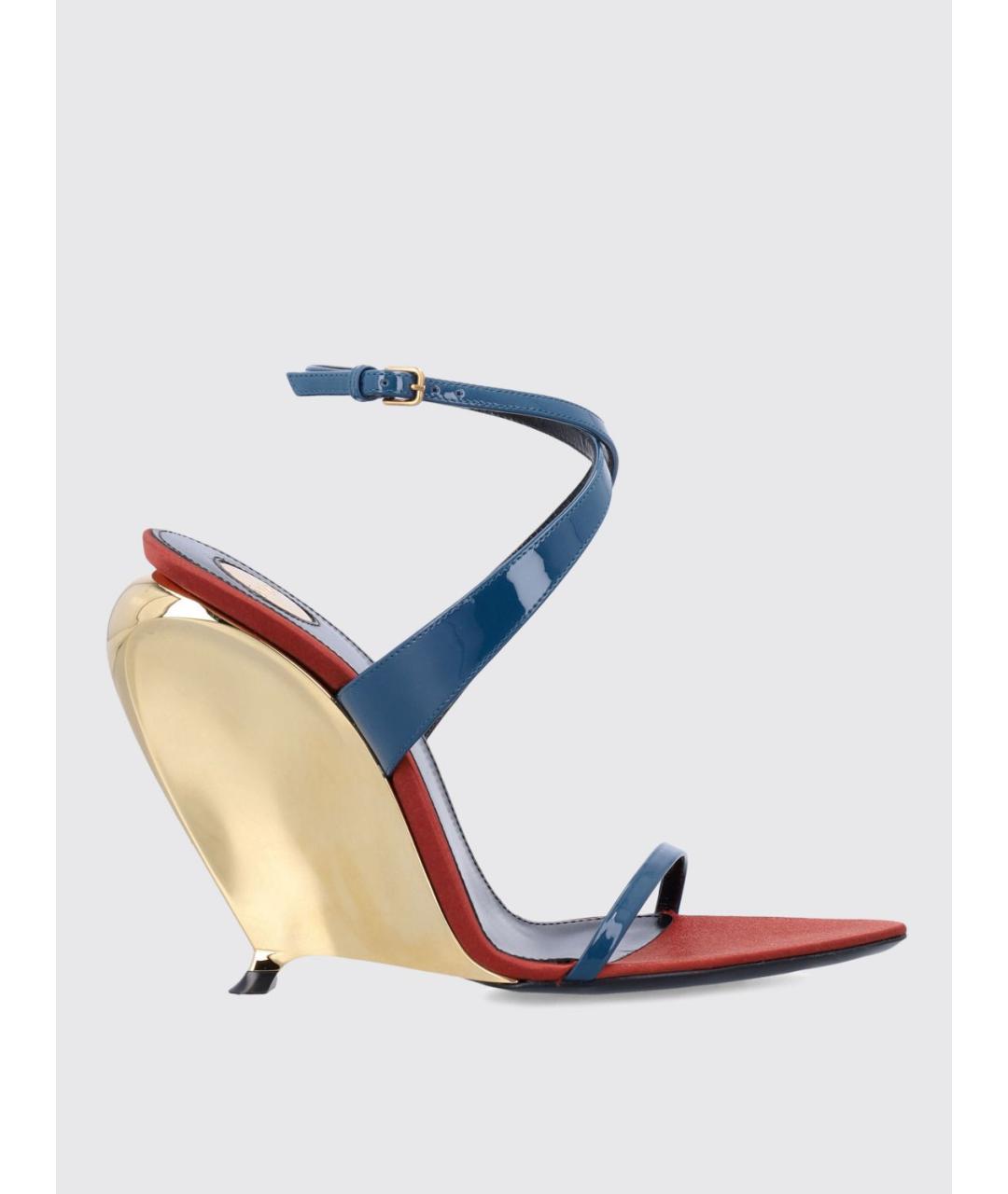 SAINT LAURENT Мульти босоножки, фото 4