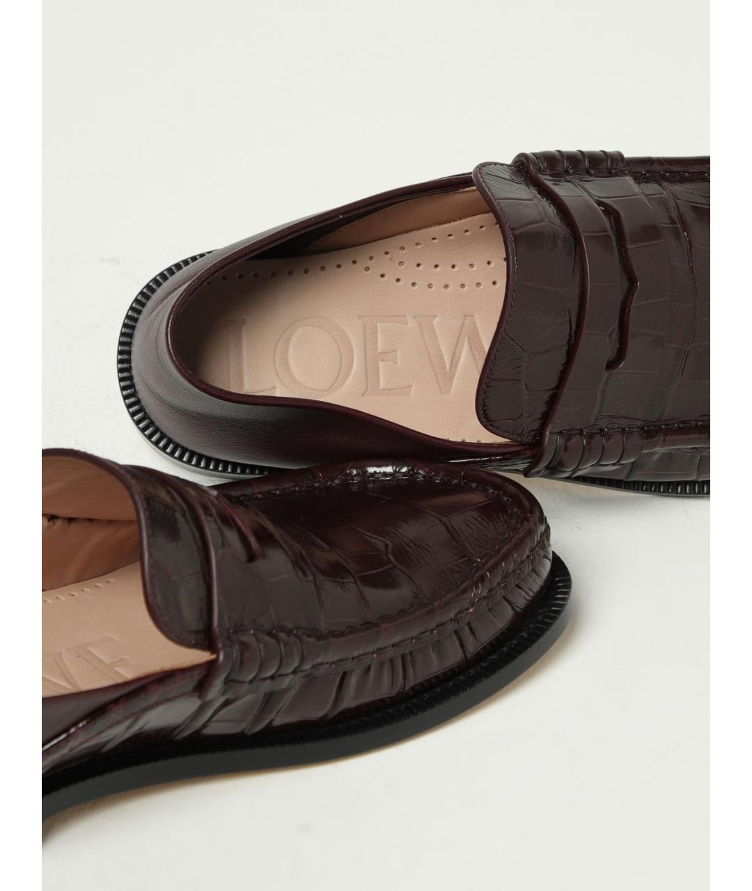 LOEWE Коричневые лоферы, фото 4