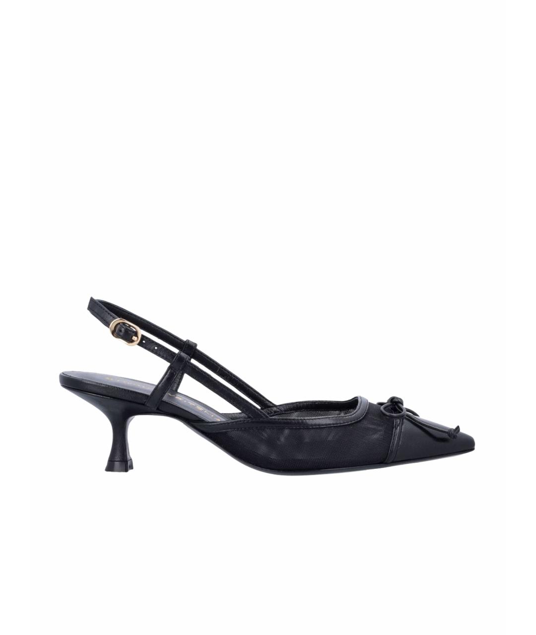 STUART WEITZMAN Черные кожаные туфли, фото 1