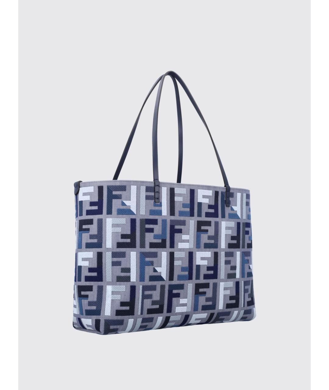 FENDI Синяя сумка тоут, фото 2