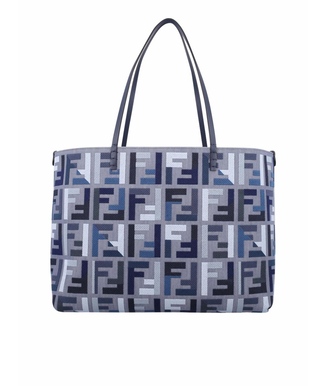 FENDI Синяя сумка тоут, фото 1