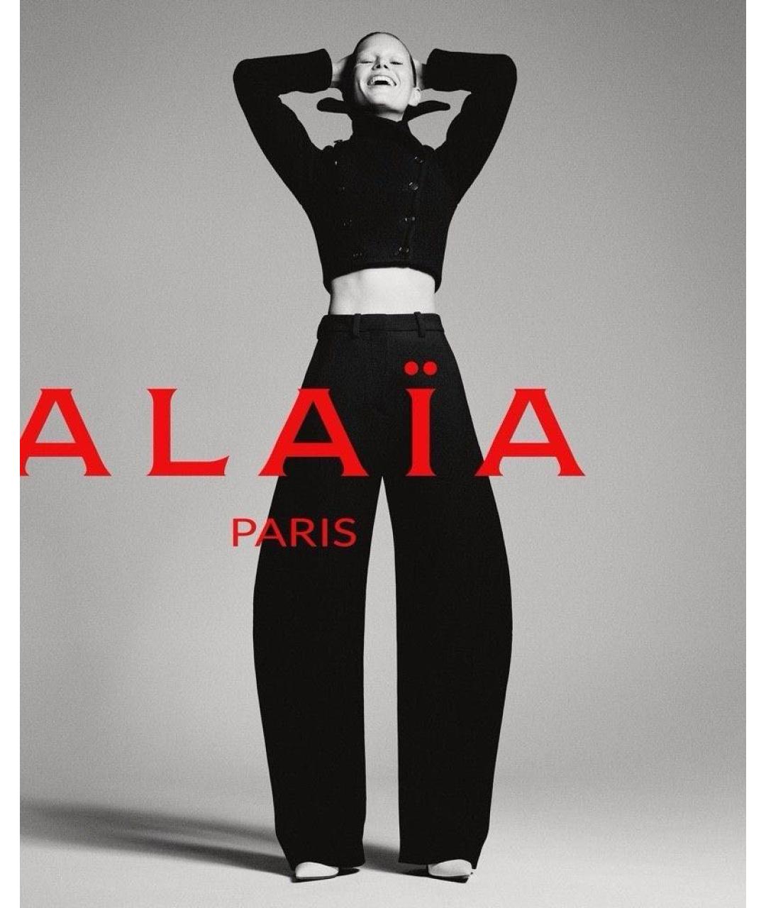 ALAIA Черные хлопковые прямые джинсы, фото 5