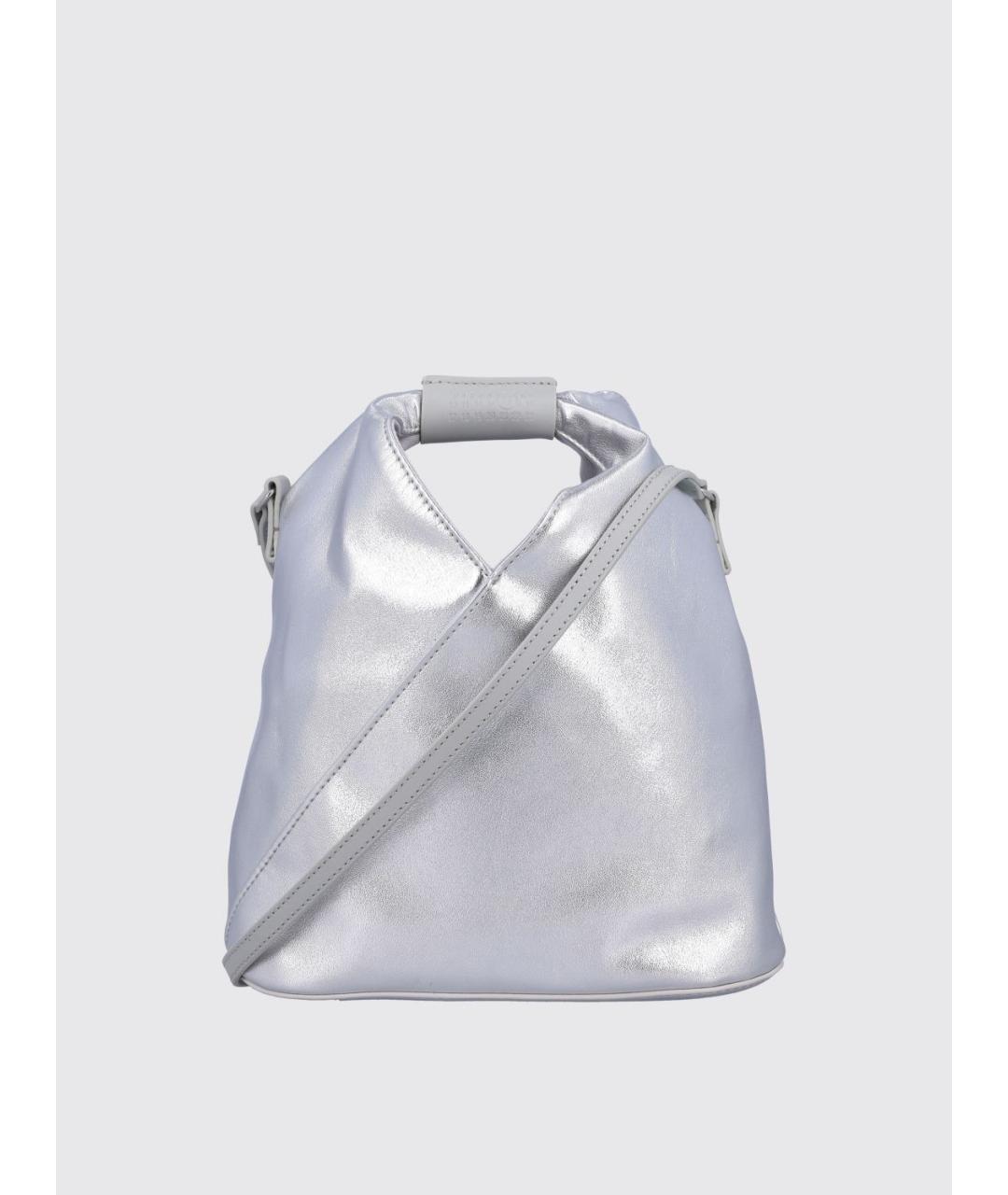 MM6 MAISON MARGIELA Серебряная сумка тоут, фото 4
