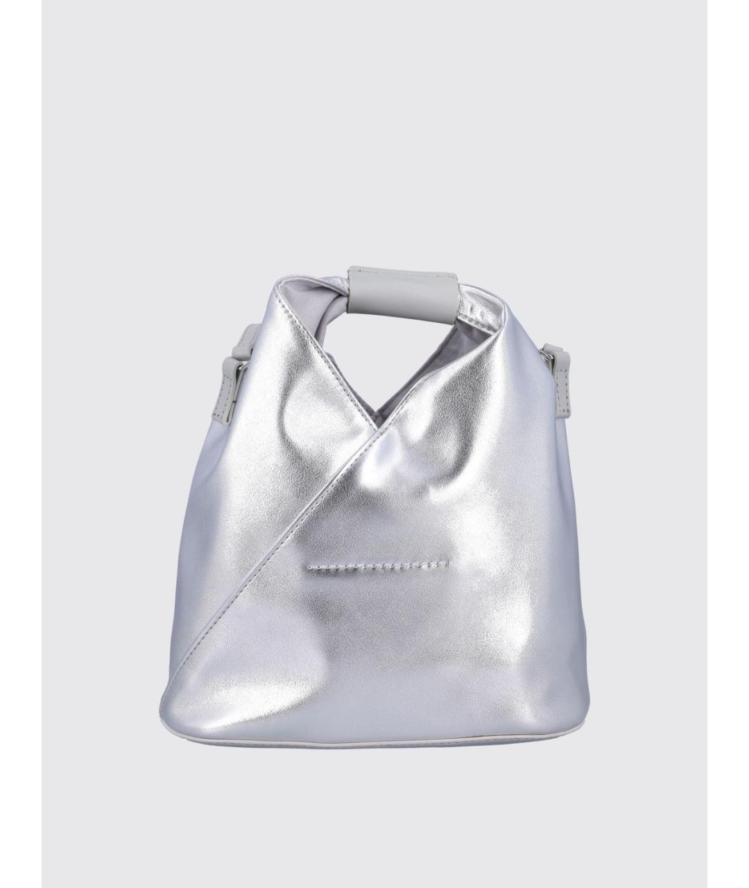 MM6 MAISON MARGIELA Серебряная сумка тоут, фото 2