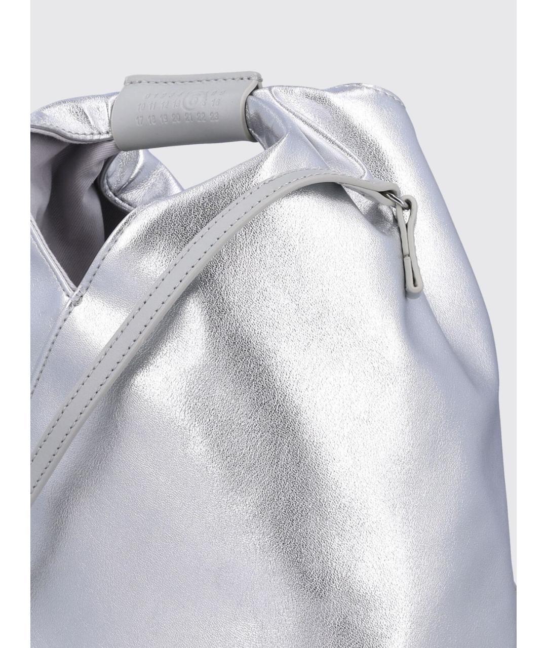 MM6 MAISON MARGIELA Серебряная сумка тоут, фото 3