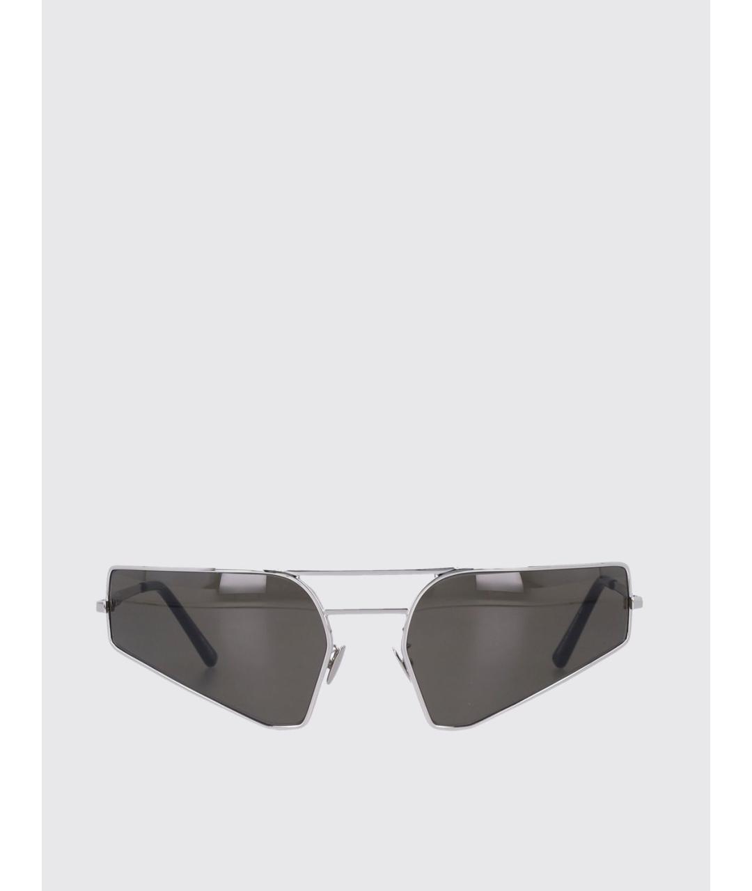 RICK OWENS Черные металлические солнцезащитные очки, фото 2