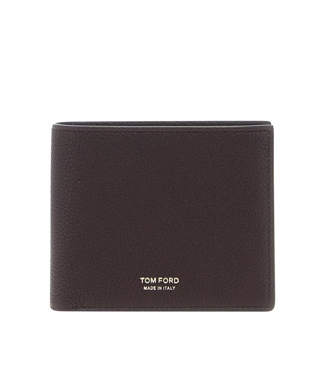 TOM FORD Коричневый кожаный кошелек, фото 1
