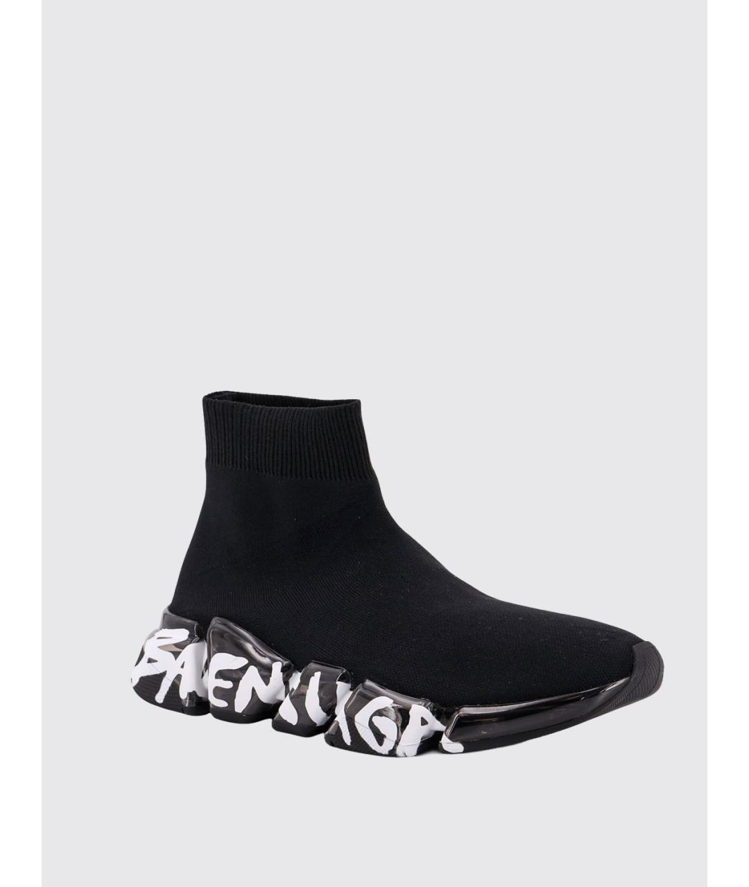 BALENCIAGA Черные синтетические кроссовки, фото 2