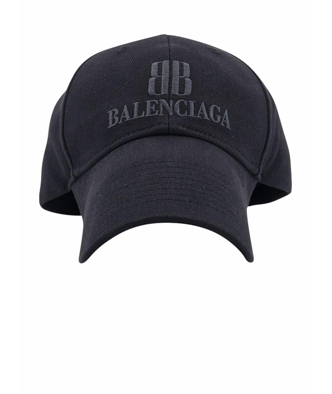 BALENCIAGA Черная хлопковая кепка/бейсболка, фото 1