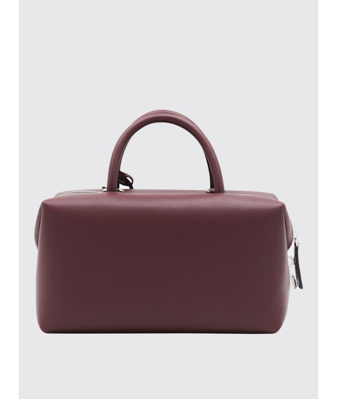MAX MARA Бордовая кожаная сумка тоут, фото 2
