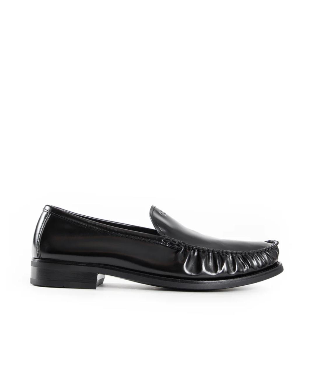 PRADA Черные кожаные лоферы, фото 1